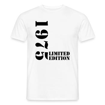 1975 édition limitée anniversaire cadeau femme mari - T-shirt homme - blanc - Devant - AI Model Male 178 dark (178cm)