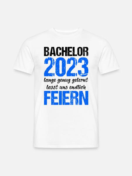 Bachelor 2023 Lange Genug Gelernt Lasst Uns Feiern - Männer T-Shirt - Weiß