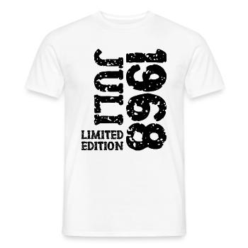 1968 Juli Limited Edition Geburtstag Geschenk - Männer T-Shirt - Weiß - Vorne - AI Model Male 178 dark (178cm)