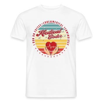 Assistant médical - Codeur médical - T-shirt homme - blanc - Devant - AI Model Male 178 dark (178cm)
