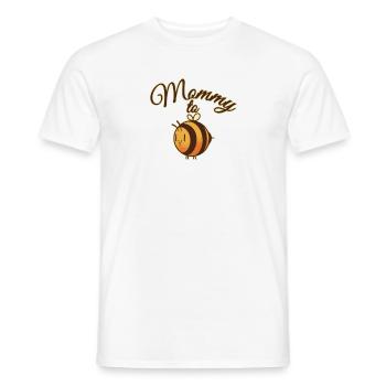 Mommy to - Werdende Mutter Babybauch - Männer T-Shirt - Weiß - Vorne - AI Model Male 178 dark (178cm)