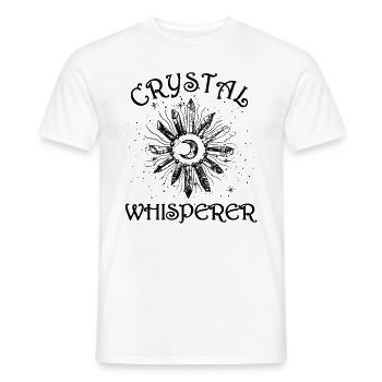 Funny Gemstone Chakra Healer Spiritual - Men's T-Shirt - white - Front - AI Model Male 178 dark (178cm)
