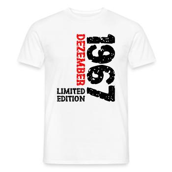 1967 Dezember Limited Edition 56. Geburtstag Deko - Männer T-Shirt - Weiß - Vorne - AI Model Male 178 dark (178cm)