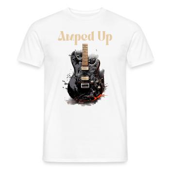 Verstärktes lustiges Zitat Gitarrenlehrer - Männer T-Shirt - Weiß - Vorne - AI Model Male 178 dark (178cm)