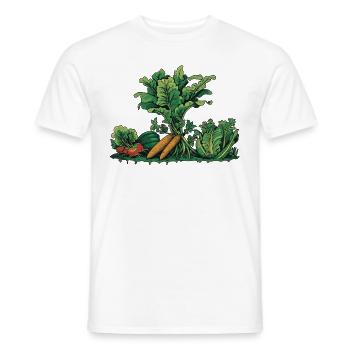 Permakultur Lebensmittel Compost - Männer T-Shirt - Weiß - Vorne - AI Model Male 178 dark (178cm)