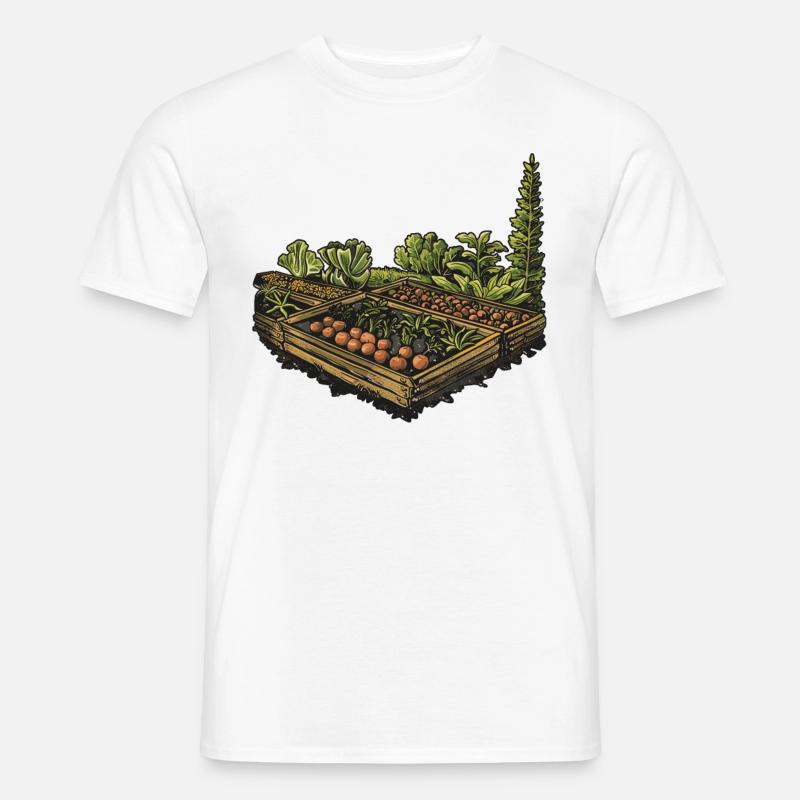 Permakultur Lebensmittel Compost - Männer T-Shirt - Weiß