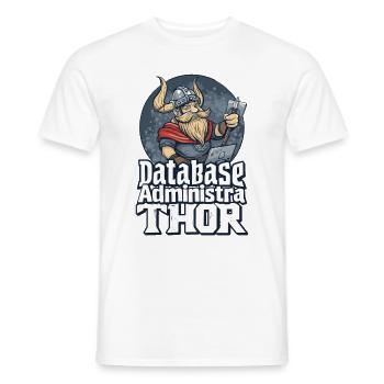 Viking Databaseadministra-thor Nerdy - Männer T-Shirt - Weiß - Vorne - AI Model Male 178 dark (178cm)