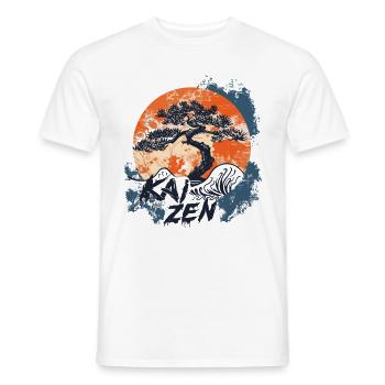 Hiragana Katakana Kaizen-methode Kaizen - Männer T-Shirt - Weiß - Vorne - AI Model Male 178 dark (178cm)