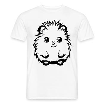 Hérisson Mignon Mignon Bébé - T-shirt homme - blanc - Devant - AI Model Male 178 dark (178cm)