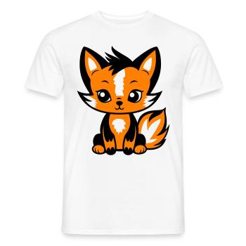 Fuchs Tier Baby - Männer T-Shirt - Weiß - Vorne - AI Model Male 178 dark (178cm)