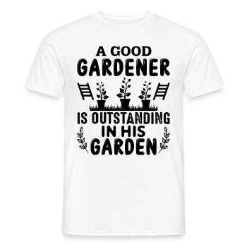 Jardiniers amateurs, jardiniers de fruits et légumes - T-shirt homme - blanc - Devant - AI Model Male 178 dark (178cm)