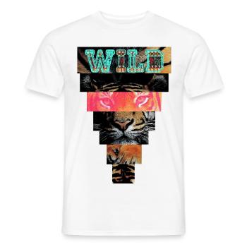 tiger21 - T-shirt homme - blanc - Devant - AI Model Male 178 dark (178cm)