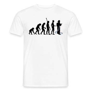 evolution_feuerwehr_b_2c - Männer T-Shirt - Weiß - Vorne - AI Model Male 178 dark (178cm)