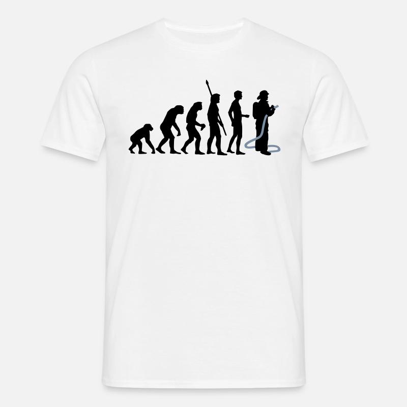 evolution_feuerwehr_b_2c - Männer T-Shirt - Weiß