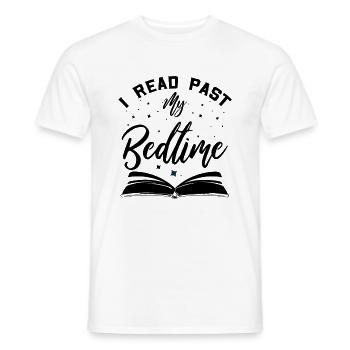 I Read Past My Bedtime - Men's T-Shirt - white - Front - AI Model Male 178 dark (178cm)