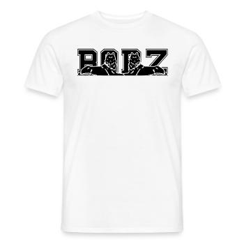 2BORZ - Männer T-Shirt - Weiß - Vorne - AI Model Male 178 dark (178cm)