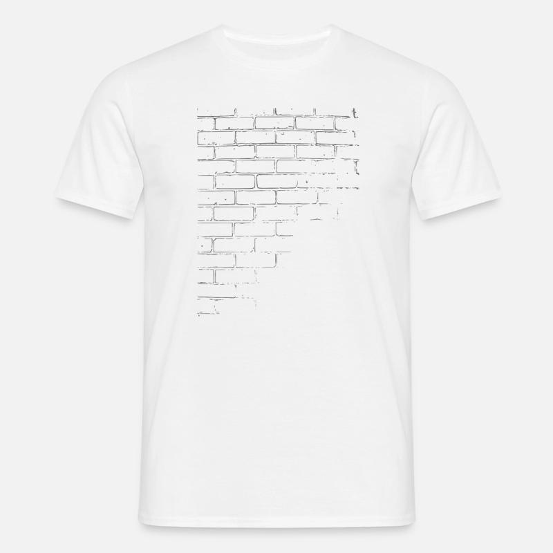 Mauer - Männer T-Shirt - Weiß