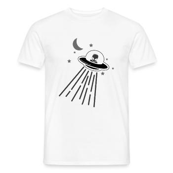 Alien Vintage - T-shirt homme - blanc - Devant - AI Model Male 178 dark (178cm)