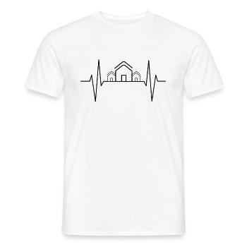 Architekt Herzschlag Häuser - Männer T-Shirt - Weiß - Vorne - AI Model Male 178 dark (178cm)