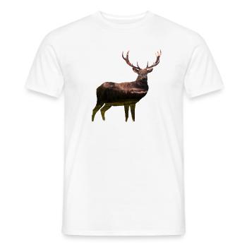 CERF DOLOMITE - T-shirt homme - blanc - Devant - AI Model Male 178 dark (178cm)
