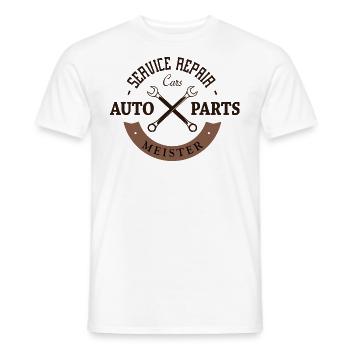 Meister Kfz - Männer T-Shirt - Weiß - Vorne - AI Model Male 178 dark (178cm)