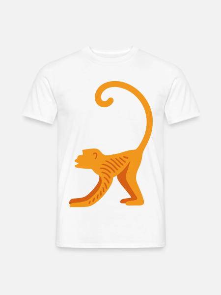 Orangutan line logo - Men's T-Shirt - white