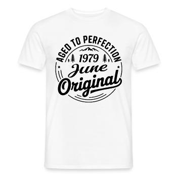 juin 1979 – Légende des sommets et montagnes - T-shirt homme - blanc - Devant - AI Model Male 178 dark (178cm)