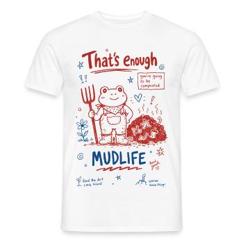 Jardinage urbain Ça suffit de la boue - T-shirt homme - blanc - Devant - AI Model Male 178 dark (178cm)