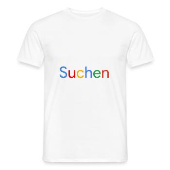 google, search - Men's T-Shirt - white - Front - AI Model Male 178 dark (178cm)