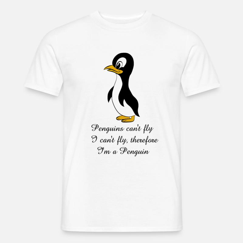 Penguin ordsprog - Mænd T-shirt - hvid