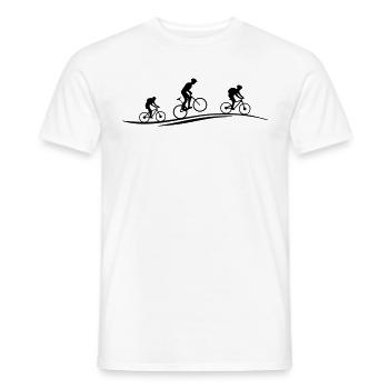 Sport - Fahrrad Mountainbike - Männer T-Shirt - Weiß - Vorne - AI Model Male 178 dark (178cm)