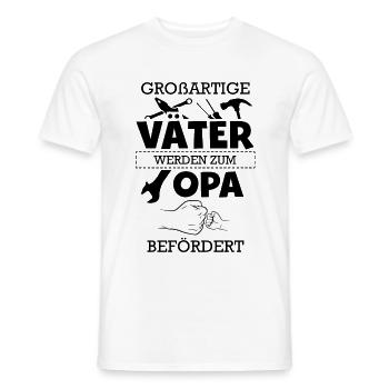 Grand papa grand-père - T-shirt homme - blanc - Devant - AI Model Male 178 dark (178cm)
