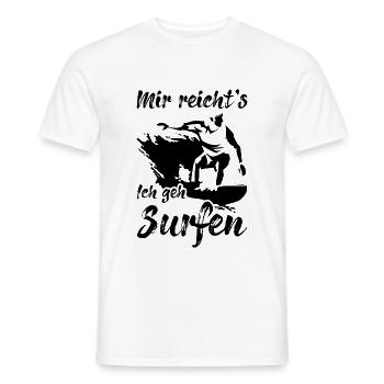 Surfer Spruch - Männer T-Shirt - Weiß - Vorne - AI Model Male 178 dark (178cm)