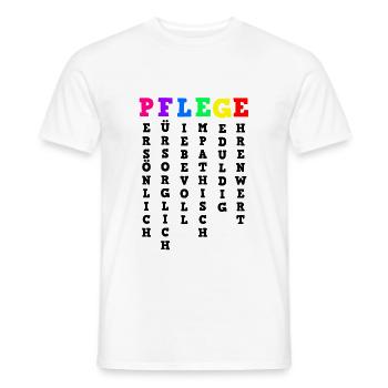Altenpflege Definition Von Pflege - Männer T-Shirt - Weiß - Vorne - AI Model Male 178 dark (178cm)