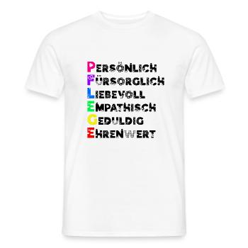 Altenpflege Definition Von Pflege - Männer T-Shirt - Weiß - Vorne - AI Model Male 178 dark (178cm)