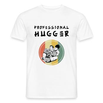 Brazilian Jiu-Jitsu Professional Hugger - Männer T-Shirt - Weiß - Vorne - AI Model Male 178 dark (178cm)