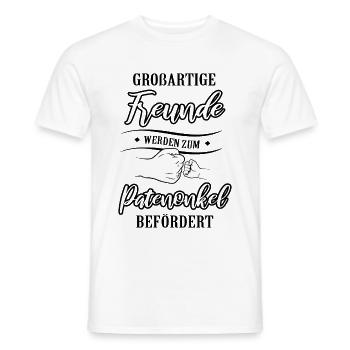 Großartige Freunde Patenonkel Befördert - Männer T-Shirt - Weiß - Vorne - AI Model Male 178 dark (178cm)