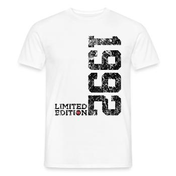 34TH BIRTHDAY 34 YEARS LIMITED EDITION 1992 - Men's T-Shirt - white - Front - AI Model Male 178 dark (178cm)