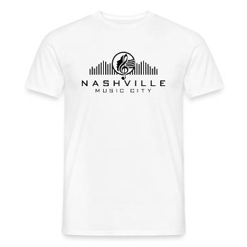 Nashville Tennessee Musiker Music City Geschenk - Männer T-Shirt - Weiß - Vorne - AI Model Male 178 dark (178cm)