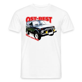 Lada Niva Ost-Best - Männer T-Shirt - Weiß - Vorne - AI Model Male 178 dark (178cm)