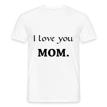 Mother's Day Gift Mother's Day Saying Mother's Day - Men's T-Shirt - white - Front - AI Model Male 178 dark (178cm)