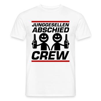 Junggesellenabschied Crew Jga Lustig - Männer T-Shirt - Weiß - Vorne - AI Model Male 178 dark (178cm)