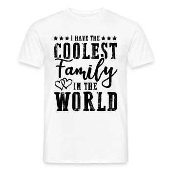 coolest family - Men's T-Shirt - white - Front - AI Model Male 178 dark (178cm)
