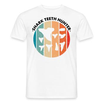 Un paléontologue conçoit un étudiant chasseur de fossiles - T-shirt homme - blanc - Devant - AI Model Male 178 dark (178cm)