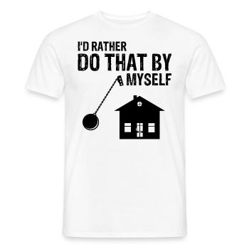 Conception de démolition de maisons et rénovation de maisons - T-shirt homme - blanc - Devant - AI Model Male 178 dark (178cm)
