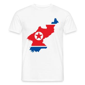 NORDKOREA KOREA KOREANISCH KOMMUNISMUS GESCHENK - Männer T-Shirt - Weiß - Vorne - AI Model Male 178 dark (178cm)