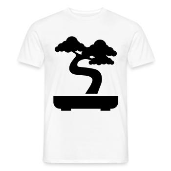 Bonsai icon Symbol - Männer T-Shirt - Weiß - Vorne - AI Model Male 178 dark (178cm)