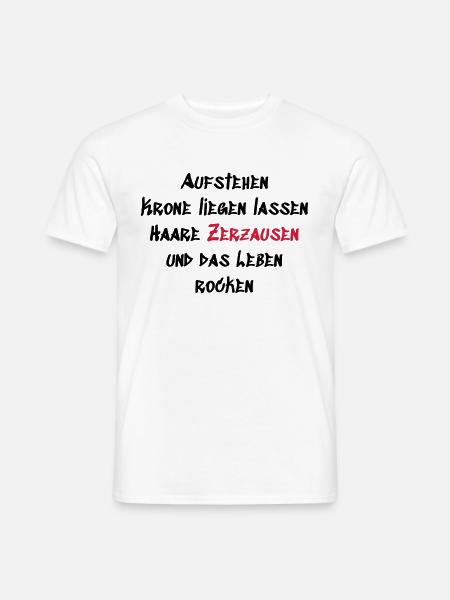 Leben rocken - Männer T-Shirt - Weiß
