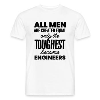 Ingénieur - T-shirt homme - blanc - Devant - AI Model Male 178 dark (178cm)