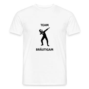 Bachelor Party - Team Groom - Part 1 - Men's T-Shirt - white - Front - AI Model Male 178 dark (178cm)